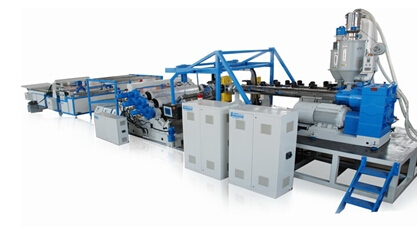 單層塑料片材擠出生產(chǎn)線